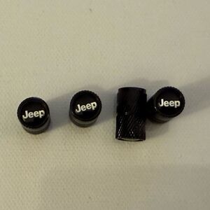 Jeep Valve Stem Caps in Black Set of 4 NWT
